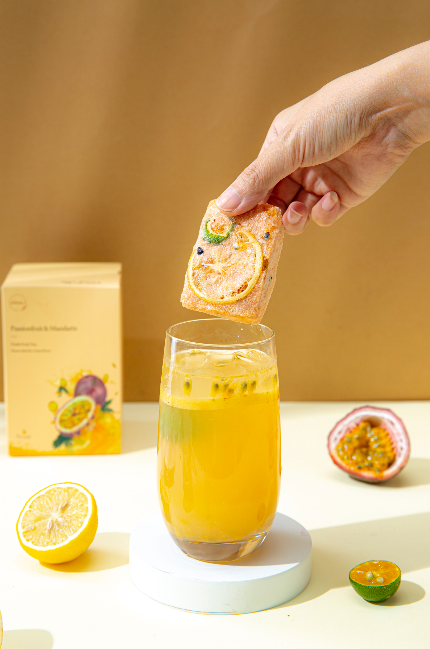 Friute Tea Fresh Fruit Tea - Passionfruit & Mandarin (3pcs) – ohtea.co